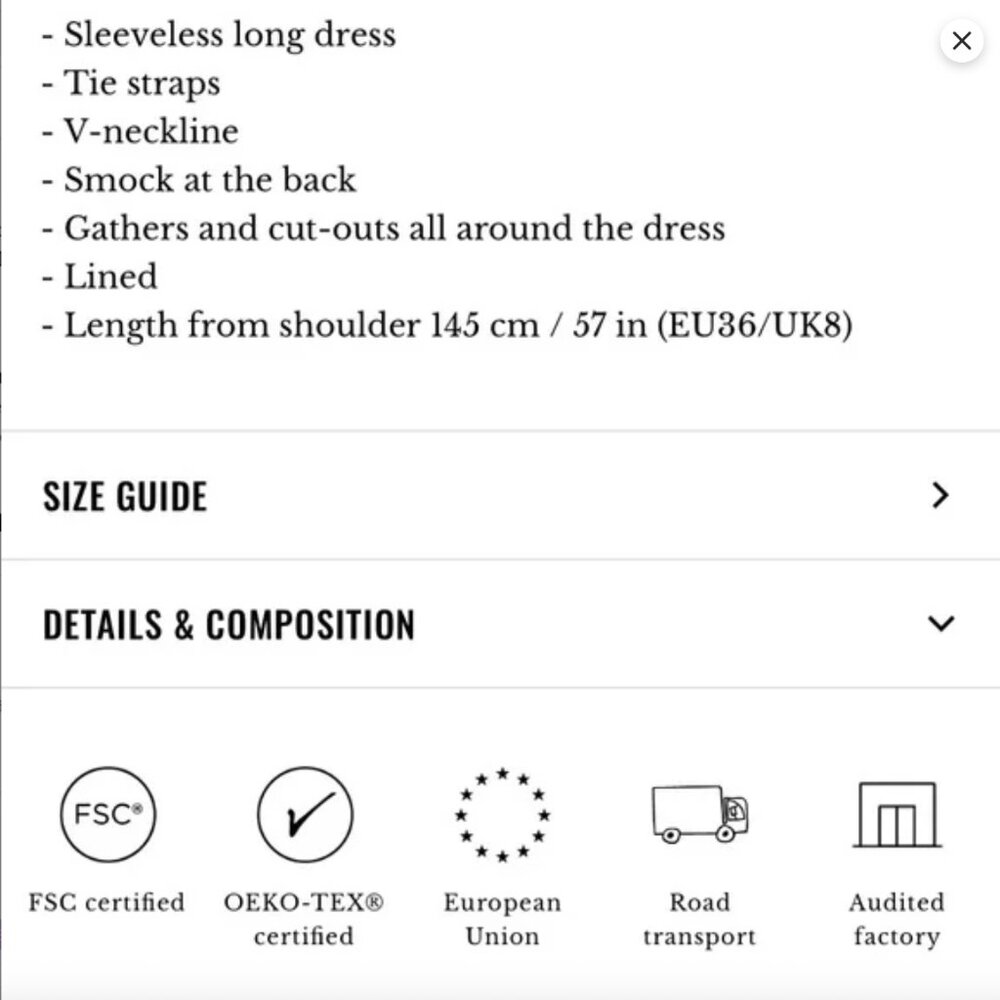 Like New* Sezane Phily Dress | Blue Flowers, 8 - Picture 13 of 14